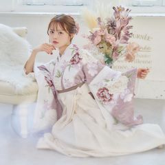 Maison de FLEUR 果音 白桃浴衣 - メルカリ