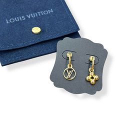 LOUIS VUITTON ブックルドレイユ ブルーミング ピアス モノグラム