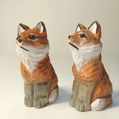 2025年最新】木彫りのキツネの人気アイテム - メルカリ