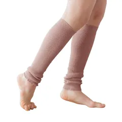 [SOWAN] [ソワン] 2足組 リブ編み オーガニックコットン レッグウォーマー レディース メンズ (ダスティピンク・ダスティピンク)