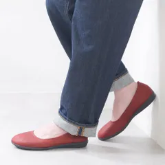 [レッド]パンプス フラットシューズ ローヒール ぺたんこ 痛くない 柔らかい 疲れない 歩きやすい 軽量 フォーマル オフィス 通勤 立ち仕事 仕事用 冠婚葬祭 幅広 外反母趾 日本製 大きいサイズ おしゃれ k58-381611