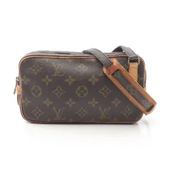 ルイ・ヴィトン LOUIS VUITTON ショルダーバッグ マルリーバンドリエール モノグラム M51828 PVCコーティングキャンバス レザー ポシェット・マルリーバンドリエール