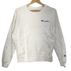 ヴィンテージ Champion REVRSE WEAVE/チャンピオンリバースウィーブ スウェット トレーナー ワンポイント刺繡 HONDURAS製 メンズ M ホワイト