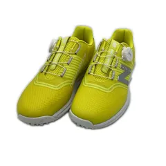 中古 ニューバランスゴルフ New Balance golf ゴルフシューズ  23cm イエロー 996 シルバーロゴ スパイクレス BOA 軽量 [UGBS996L]