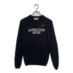 中古 レディース マスターバニーエディション MASTER BUNNY EDITION セーター 0(S) 黒 ロゴプリント シルク混 ハートモチーフ