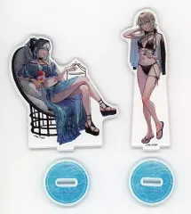【中古】アクリルスタンド・アクリルパネル [単品] モルガン＆アルトリア・ペンドラゴン〔オルタ〕 アクリルスタンドセット(2個セット) 「Fate/Grand Order カルデアサマーバカンスセット(nipi)」 C100グッズ