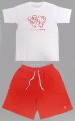 【中古】衣料雑貨 チェヨン セットアップ CHAENGVELY×ハローキティ ホワイト×レッド Mサイズ 「TWICE LOVELYS×SANRIO CHARACTERS」