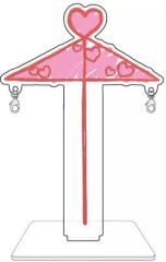 【中古】小物(キャラクター) 05.ピンクの相合い傘 なかよしスタンド