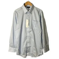未使用品 タカQ タカキュー TAKA-Q シャツ ドレスシャツ ビジネス ボタンダウン 長袖 XL 青 サックスブルー