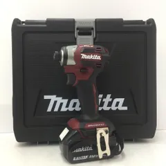 makita マキタ 18V 6.0Ah 充電式インパクトドライバ オーセンティックレッド ケース・充電器・バッテリ2個セット TD173DGXAR 未使用品