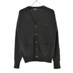 【POLORALPHLAUREN】ワンポイントラムウールニット長袖カーディガン