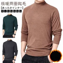 両面起毛 インナー あったかい あったかインナー ヒートテック 秋 冬 メンズ Tシャツ 保温 タートル ハイネック 長袖 無地 黒 肌着 大きいサイズ 防寒 極暖 暖かい トップス ゴルフ 発熱 イ#xsp2679