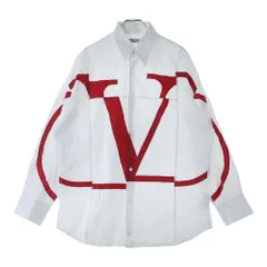 VALENTINO (ヴァレンティノ) Signature print luxury shirt シグネチャープリント コットン長袖シャツ ホワイト SV3AB00H5ALのサムネイル