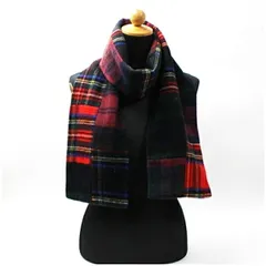 ポロラルフローレン ウール マフラー パッチワーク風 レッド グリーン 19