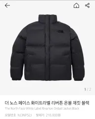 THE NORTH FACE ザノースフェイス 白ラベル リー riverton 単ボール ジャケット ブラック ダウン