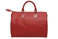 極美品 LOUIS VUITTON ルイヴィトン スピーディ30 ハンドバッグ M43007 エピ レザー カスティリアンレッド ゴールド金具 中古 4b009713