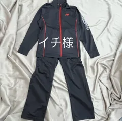 new balance ジャージ　上下セット　メンズ　サイズM 黒　赤　ブラック　レッド　ニューバランス　スポーツ　トラックジャケット　ボトムス