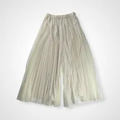 Priority プライオリティ / チュールプリーツ スカート見えワイドパンツ 参考定価：12,800+tax SIZE：38