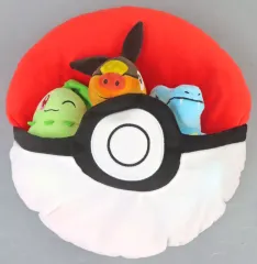 【中古】クッション・本体 チコリータ＆ポカブ＆ワニノコ ぬいぐるみつきゲームクッション 「2025 Pokemon Collection くじ ～Let’s Go for a Walk!～」 A賞