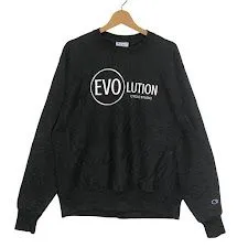 ヴィンテージ Champion REVRSE WEAVE/チャンピオンリバースウィーブ スウェット トレーナー フロントプリント 企業ロゴプリント ワンポイント刺繡 HONDURAS製 メンズ M ダークグレー