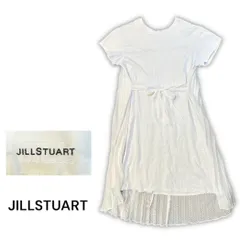 JILLSTUART ジルスチュアート　Tシャツワンピース　プリーツ　デザイン　ワンピース　ホワイト　リボン　2way