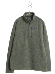 【お得なクーポン配布中!】 パタゴニア ベターセーター ハーフジップ メンズ М 古着 18年製 アウトドア フリース セーター 裏起毛 プルオーバー ジャケット グリーン