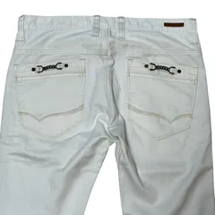 NICOLE CLUB FOR MEN ホワイト スリム ブーツカットデニム サイズ44 メンズM ニコルクラブフォーメン