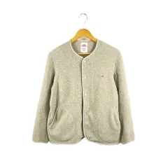 DANTON　ダントン　JD-8911　フリース カラーレスジャケット　ノーカラージャケット　サイズ36　ベージュ