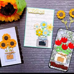 カッティングダイ エンボスフォルダー フラワー② - メルカリ