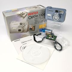 ペンタックス Optio 330GS デジカメ スカイブルー 電池式 3Dイメージ