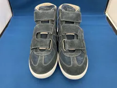 通年 Maison Margiela メゾンマルジェラ マルジェラ スニーカー S57WS0282 P2001 ハイカット スエード  サイズ40 24.5～25.5 ネイビー