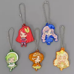 【中古】キーホルダー 全5種セット 「ひみつのアイプリ ラバーマスコットコレクション2」