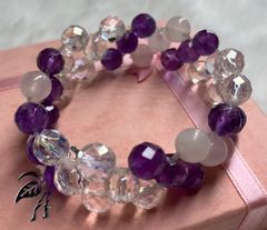 感謝価格❤︎マニカラン水晶天使の羽♥アメジスト♥チャネリング 