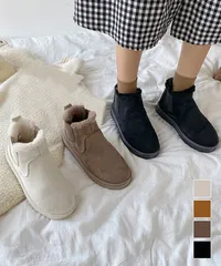 ムートンブーツ ブーツ モカシン 冬靴 レディース 裏起毛 暖かい もこもこ