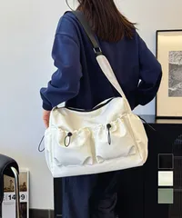 ショルダーバッグ 大容量 ユニセックス鞄