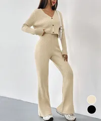ニットセットアップ トップス パンツ