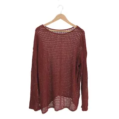 AMERI VINTAGE アメリヴィンテージ 2WAY LOOSE KNIT TOP サイズ:F ボーダー/ストライプ 0125101210640   ブラウン レディース / 240001172781