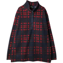 古着 90年代 エディーバウアー Eddie Bauer EBTEK チェック柄 フリースプルオーバー メンズXXL相当 ヴィンテージ/eaa603750