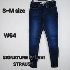 【海外古着】SIGNATURE by LEVI STRAUSS ミッドライズスキニーデニム S〜M相当 W64 レディース✨👖
