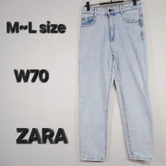 【海外古着】ZARA アイスブルーデニムパンツ M〜L相当 W70 レディース✨👖