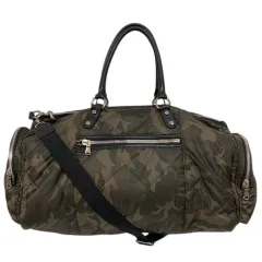 バイクラム by cram ボストンバック ショルダーバッグ 2WAY キルティング カモフラージュ柄 迷彩柄 茶 ブラウン カーキ 黒 ブラック