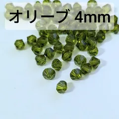 スワロフスキー　4mm  ソロバン型　#5301　オーリブ オリビン 98粒