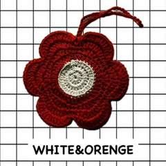 【handmade】かぎ編み　フラワーポーチ　小物入れ　AirPodsケース　ハンドメイド　韓国　推し活