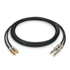 MOGAMI 2549 BLACK RCA TS フォン ケーブル 3m 2本セット