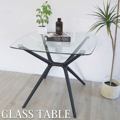 新品未開封】140cm 強化ガラス ダイニングテーブル シルバー脚 - メルカリ