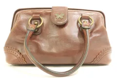 【中古】 ANNA SUI レディースハンドバッグ -- レザーミニボストンバッグ ANNA SUI -- 茶 ブラウン