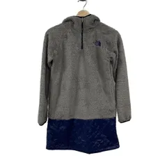 THE NORTH FACE(ノースフェイス) ブルゾン サイズS レディース - グレー×ネイビー 長袖/プルオーバー/中綿/異素材切替/春/秋