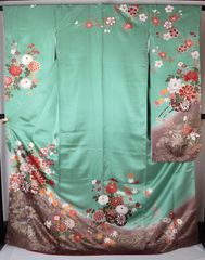 美品 白無垢 桜に青海波 刺繍 - メルカリ