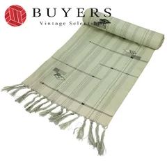 【中古】 反物 着尺 正絹(金銀糸除く) グレー グリーン系 リメイク 和装 呉服 和服 きもの レディース 女性