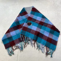 Vivienne Westwood ACCESSORIES （ヴィヴィアンウエストウッド） リバーシブルボタン付ストール 膝掛け チェック 無地 ORBマークボタン 参考価格¥14,300